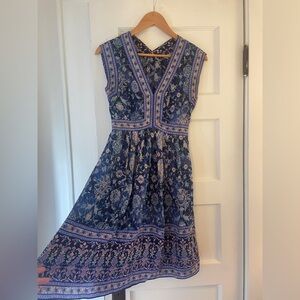 Rebecca Taylor Silk Floral Midi Dress